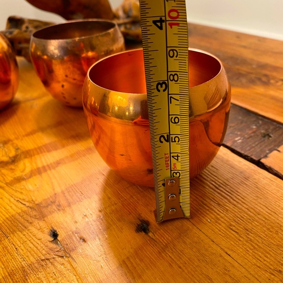 Coppercraft Guild rolypoly drink ware. Rolypoly glasses. Vintage copper barware. - Picture 5 of 7